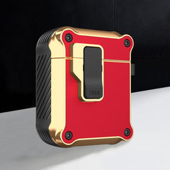 Wireless Earphone Eagle Electroplating Protective Case with Hook, For AirPods 1 / 2, For AirPods 3