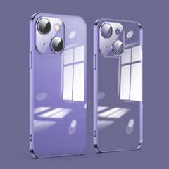 Dustproof Glass Lens Protection Electroplating Phone Case, For iPhone 14, For iPhone 14 Plus