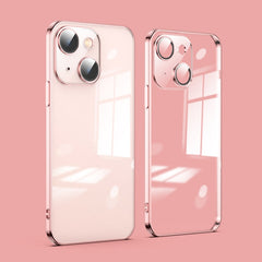 Dustproof Glass Lens Protection Electroplating Phone Case, For iPhone 14, For iPhone 14 Plus