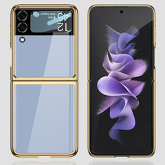 GKK Integrated Electroplating Painted Glass Phone Case, For Samsung Galaxy Z Flip4