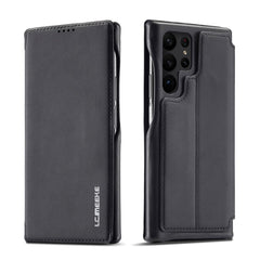 LC.IMEEKE Hon Ancient Series Horizontal Flip Leather Phone Case, For Samsung Galaxy S23 Ultra 5G