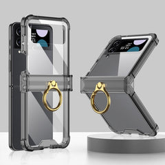 GKK Airbag Hinge Shockproof Phone Case with Ring Holder, For Samsung Galaxy Z Flip4