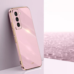 XINLI Straight Edge 6D Electroplate TPU Phone Case, For Samsung Galaxy S21 5G, For Samsung Galaxy S21+ 5G, For Samsung Galaxy S21 Ultra 5G