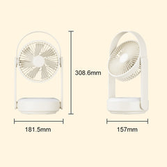 WT-F62 Outdoor Portable USB Charging Air Cooling Fan with LED Night Lamp