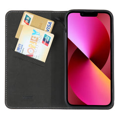 GEBEI Top-grain Horizontal Flip Leather Phone Case, For iPhone 13