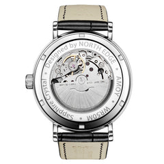 NORTH EDGE AMOY Multifunctional Business Men's Watch Waterproof Leather Mechanical Watch