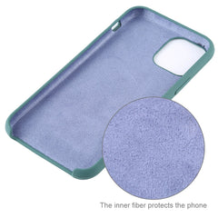 For iPhone 11 Solid Color Solid Silicone Shockproof Case (Hibiscus Pink), For iPhone 11 Pro