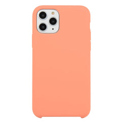 For iPhone 11 Solid Color Solid Silicone Shockproof Case (Hibiscus Pink), For iPhone 11 Pro Max