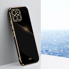 XINLI Straight Edge 6D Electroplate TPU Phone Case, For Honor X8a 2023, For Honor X9a 5G, For Huawei nova Y61