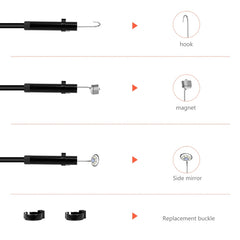 P130 4.3 inch Triple Camera with Screen Endoscope, 2m, 5m, 10m