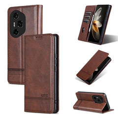 AZNS Magnetic Calf Texture Flip Leather Phone Case, For Honor 300 Ultra, For Honor 300 Pro, For Honor 300, For Honor Magic7 Pro
