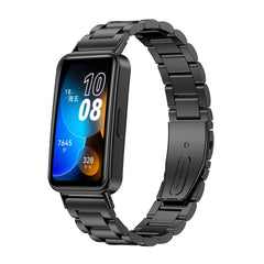 16mm Three Strains Metal Replacement Watch Band, For Huawei Band 8