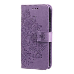 Seven-petal Flowers Embossing Leather Phone Case, For Huawei Enjoy 90 Pro Max 5G, For Huawei Enjoy 90 / Enjoy 90 Plus 5G, For Huawei Enjoy 80 Plus, For Huawei nova 15 Pro / nova 15 Ultra