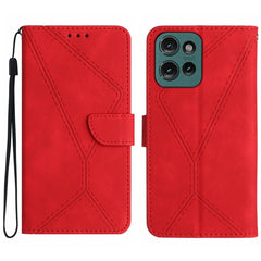 Stitching Embossed Leather Phone Case, For Motorola Edge 50 Neo, For Motorola Moto E14, For Motorola Moto G85 5G, For Motorola Edge 5G 2024