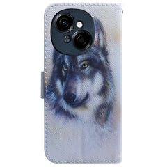 Coloured Drawing Flip Leather Phone Case, For Tecno Spark Go 1 / Pop 9 Pro, For Tecno Camon 30 Premier 5G