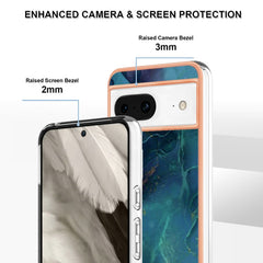 Electroplating Marble Dual-side IMD Phone Case, For Google Pixel 8, For Google Pixel 7a