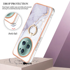 Electroplating Marble IMD TPU Phone Case with Ring Holder, For Honor Magic5 Pro, For Honor X8a, For Honor X9a / Magic5 Lite, For Honor X7a