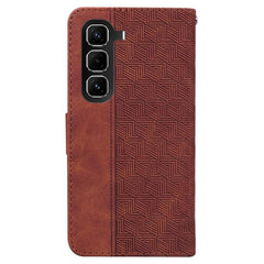 Geometric Embossed Leather Phone Case, For Infinix Hot 50 Pro+ 4G, For Infinix Hot 50 4G, For Infinix Hot 50 5G, For Infinix Zero 40 4G / 5G
