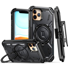 Armor Series Holder Phone Case with Back Clip, For iPhone 12, For iPhone 11 Pro Max, For iPhone 11 Pro, For iPhone 11, For iPhone 12 Pro