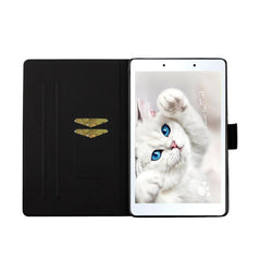 Flower Pattern Horizontal Flip Leather Case with Card Slots & Holder, For Samsung Galaxy Tab A 8.0 2019, For Samsung Galaxy Tab A 10.1 (2019), For Samsung Galaxy Tab S5e T720, For Samsung Galaxy Tab S6 Lite