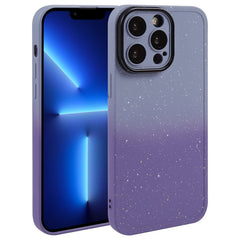 Gradient Starry Silicone Phone Case with Lens Film, For iPhone 13 Pro Max, For iPhone 13 Pro, For iPhone 13, For iPhone 12