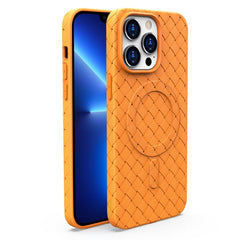 Woven Pattern MagSafe Magnetic Cooling Phone Case, For iPhone 13 Pro, For iPhone 13
