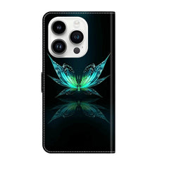 Crystal 3D Shockproof Protective Leather Phone Case, For iPhone 14 Pro