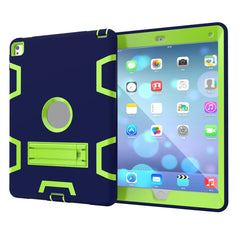 Shockproof PC + Silicone Protective Case,with Holder, For iPad 9.7(2017)