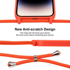 Crossbody Lanyard Liquid Silicone Case, For iPhone 16 Plus