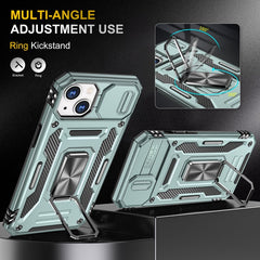 Armor PC + TPU Camera Shield Phone Case, For iPhone 15