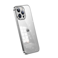 SULADA Electroplated Transparent Glittery TPU Phone Case, For iPhone 12 Pro Max, For iPhone 11