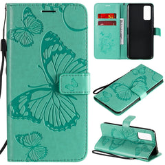 3D Butterflies Embossing Pattern Horizontal Flip Leather Case with Holder & Card Slot & Wallet, For Huawei Honor 30, For Huawei Honor Play 4T Pro