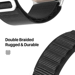 DUX DUCIS GS Series Nylon Loop Watch Band, For Apple Watch Series 7 41mm, For Apple Watch Series 7 45mm, For Apple Watch Series 6 40mm, For Apple Watch Series 6 44mm, For Apple Watch Series 5 44mm, For Apple Watch Series 5 40mm