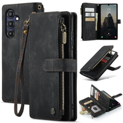CaseMe C30 Card Slots Zipper Wallet Leather Phone Case, For Samsung Galaxy A25 4G, For Samsung Galaxy A15, For Samsung Galaxy A55 5G, For Samsung Galaxy A35 5G, For Samsung Galaxy S24 Ultra 5G, For Samsung Galaxy S24+ 5G