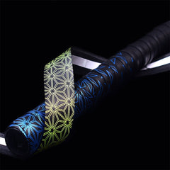 GUANGYU 1.8m Gradient Colorful Handle Strap Keel Hand Glue Thickened Anti-slip Sweat-absorbent Fishing Rod Glue, Random Color