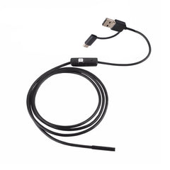 AN100 3 in 1 IP67 Waterproof USB-C / Type-C + Micro USB + USB HD Endoscope Hard Tube Inspection Camera for Parts of OTG Function Android Mobile Phone, with 6 LEDs, 5.5mm, 7mm, 8mm