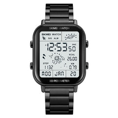 SKMEI 1888 Multifunctional Men 30M Waterproof Sports Stainless Steel Digital Wrist Watch