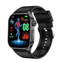 ET580 2.04 inch AMOLED Screen Sports Smart Watch Support Bluetooth Call / ECG Function