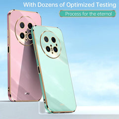 XINLI Straight 6D Plating Gold Edge TPU Phone Case, For Huawei Mate 70 Pro / 70 Pro+, For Huawei Mate 70, For Huawei Nova 13 Pro