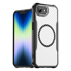 Carbon Fiber Texture MagSafe Translucent Phone Case, For iPhone 17e / 16e, For iPhone 17 Pro Max, For iPhone 17 Pro, For iPhone 17, For iPhone Air, For iPhone 16 Pro Max