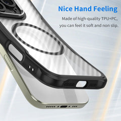 Carbon Fiber Texture MagSafe Translucent Phone Case, For iPhone 17e / 16e, For iPhone 17 Pro Max, For iPhone 17 Pro, For iPhone 17, For iPhone Air, For iPhone 16 Pro Max
