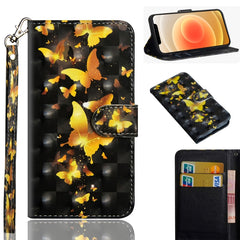 3D Painting Pattern Horizontal Flip TPU + PU Leather Case with Holder & Card Slots & Wallet, For iPhone 12 mini, For iPhone 12 / 12 Pro