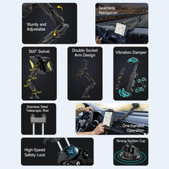Ulefone UAN02 Armor Mount Max Car Phone Tablet Holder, Car Phone Tablet Holder