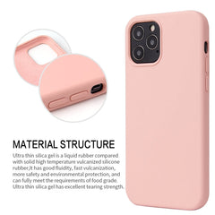 Solid Color Liquid Silicone Shockproof Protective Case, For iPhone 12 mini
