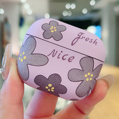 Oil Painting Floral Matte Earphones Protective Case, For AirPods 4, For AirPods Pro 2, For AirPods 3, For AirPods Pro, For AirPods 1 / 2