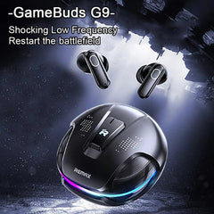 REMAX GameBuds G9 ANC Noise Reduction Gaming Wireless Bluetooth Earphones, Gamebuds G9 Black