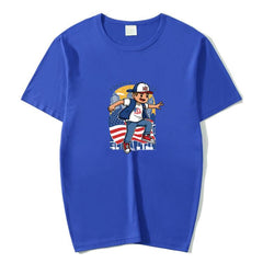 Boy Printed Round Neck Modal Short Sleeve T-shirt Print On Your Demand, XXXXXL