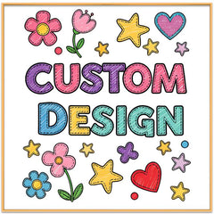 Child Drawing Decorative Painting with Aluminum Alloy Frame Print On Your Demand, 15x20cm, 20x20cm, 30x30cm, 40x40cm, 50x50cm, 60x60cm, 70x70cm, 80x80cm, 90x90cm