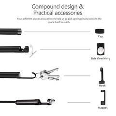 5.5mm 1080P IP68 Waterproof 4.3 inch Screen Single Camera Digital Endoscope, 7m, 5m, 2m