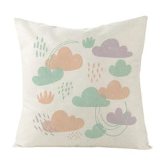 Clouds Printed Sofa Pillow Case No Core Print On Your Demand, 50x50cm, 60x60cm
